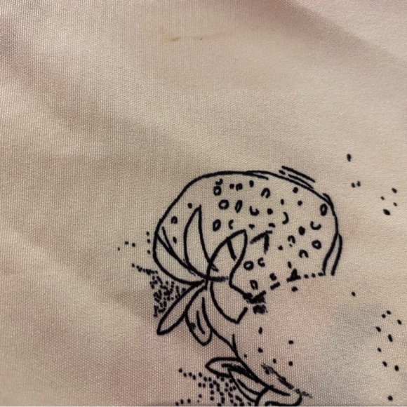 Fruit Coquette Cottage Core Strawberry Print Button Down - Picture 6 of 7